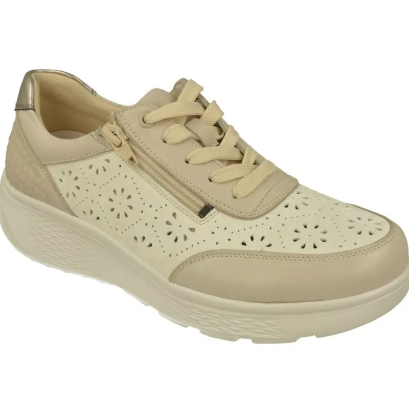 G Comfort Cordones|Cordon De Picado Con Cremallera Lateral Combinado Tonos Con Piso Esponjoso De Gran Amortiguacion. Beige