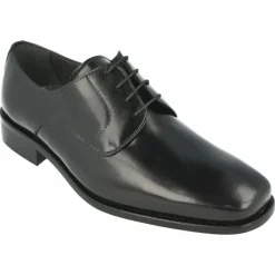 Paco Cantos Zapatos De Vestir|Cordon De En Tafilete Liso, Linea De Ceremonia . Negro