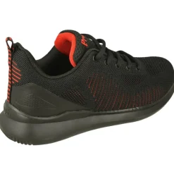 Propet Deportivos|Cordon De Deportivo Combinado En Lona Rejilla Con Vivo Contrastado Rojo Y Suela De Gran Comfort Y Flexibilidad. Negro