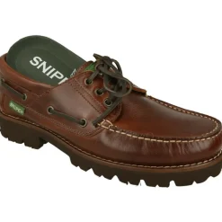SNIPE Zapatos Para Caminar|Cordon De Clasico Timberland Con Goma Aligerada Y Planta Anatomica Extraible De Elevado Confort De Pisada Marron