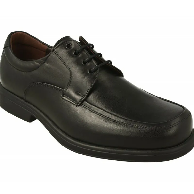 Tolino Cordones|Cordon De Con Bordon En Pala De Horma Ancha Con Piso Y Planta De Descanso Extraible, Especial Laboral Negro