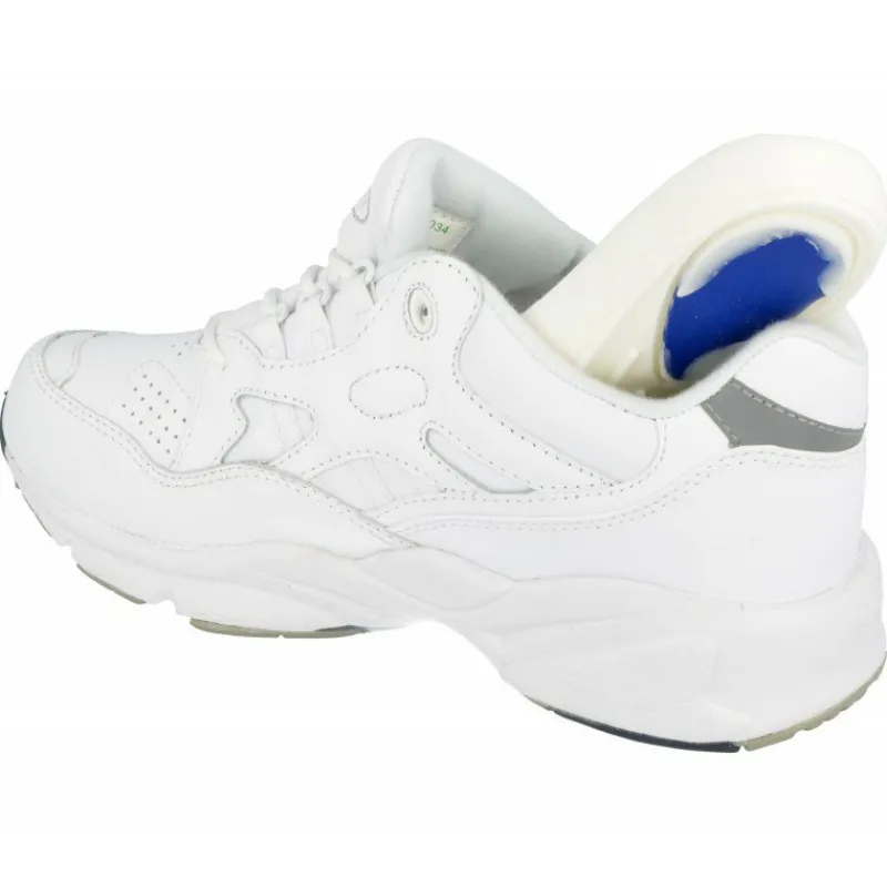 Propet Deportivos|Cordon Deportivo De Impermeable, Ancho Especial Para Plantillas Ortopedicas. Blanco