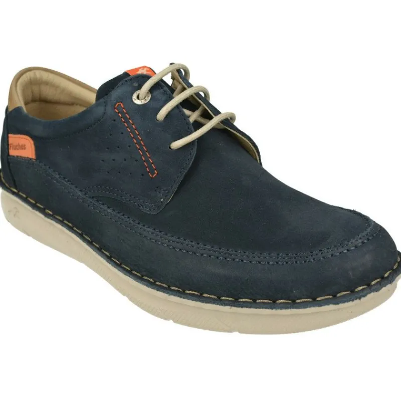 Fluchos Zapatos Ancho Especial|Cordopn De Con Pespunte En Pala Y Piel De Nobuck Transpirable. Planta Anatomica Extraible Y Piso De Poliuretano