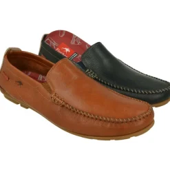 Fluchos Mocasines|Mocasin De Noruego Con Elasticos En Pala, Piso Goma Conductor Muy Ligero Y Flexible Con Planta Extraible
