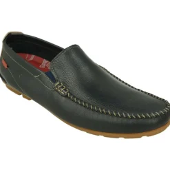 Fluchos Mocasines|Mocasin De Noruego Con Elasticos En Pala, Piso Goma Conductor Muy Ligero Y Flexible Con Planta Extraible