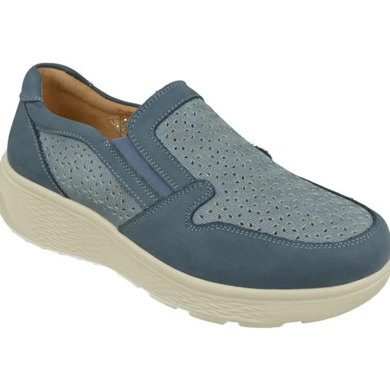 G Comfort Mocasines|Mocasin De En Piel Picada Combinada Con Elasticos En Pala Y Piso Aligerado Con Planta Anatomica Extraible