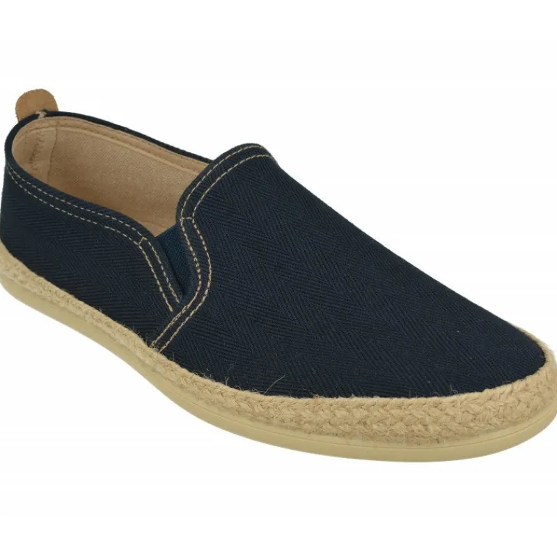 Garzon Zapatillas De Calle|Mocasin De Con Elasticos Lona Algodon Piso Caucho Y Esparto