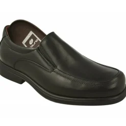 Tolino Mocasines|Mocasin De Con Elasticos En Pala En Horma De Ancho Especial Con Planta De Descanso Movible Y Piso De Poliuretano Aligerad Negro