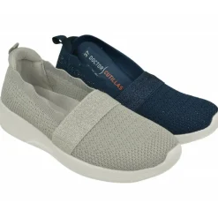 Doctor Cutillas Zapatillas De Lona|Mocasin Del En Tejido Elastico Con Planta De Latex Y Piso De Poliuretano Muy Ligero Y Flexible