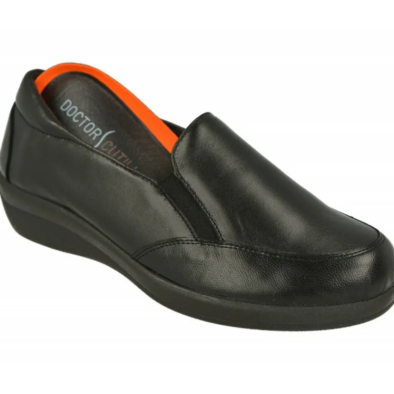 Doctor Cutillas Mocasines|Mocasin Del Con Elasticos En Pala Y Planta Extraible Con Piso De Goma Negro