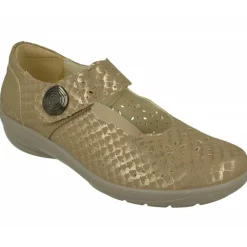 G Comfort Zapatos Con Pulsera|Pulsera De En Piel Grabada Y Picada Con Tira De Velcro Ajustable, Planta De Descanso Movible Y Piso De Poliuretano