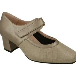 RIKO Zapatos Con Pulsera|Pulsera De Rico Con Ajuste De Velcro Y Pala Elastica. Planta De Descanso Extraible Y Tacon Forrado De Base Ancha