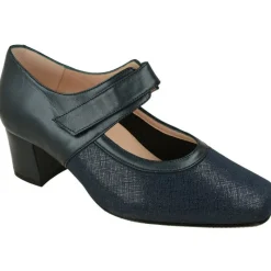 RIKO Zapatos Con Pulsera|Pulsera De Rico Con Ajuste De Velcro Y Pala Elastica. Planta De Descanso Extraible Y Tacon Forrado De Base Ancha