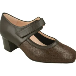 RIKO Zapatos Con Pulsera|Pulsera De Rico Con Ajuste De Velcro Y Pala Elastica. Planta De Descanso Extraible Y Tacon Forrado De Base Ancha