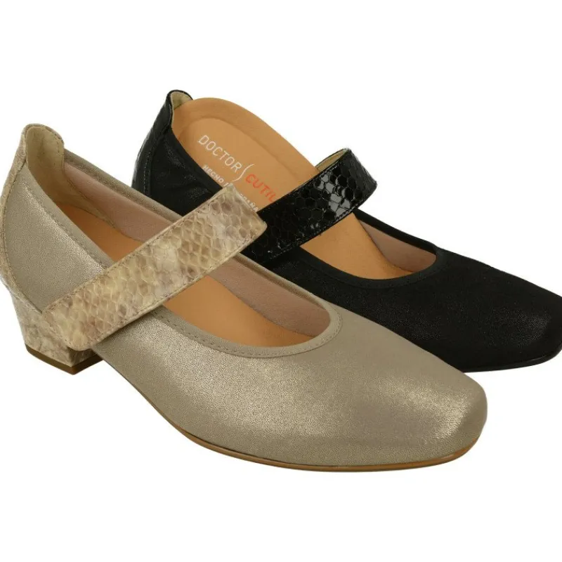Doctor Cutillas Zapatos Con Pulsera|Pulsera Del Con Piel Elastica Adaptable Y Ajuste Mediante Tira De Velcro, Planta Anatomica Extraible Y Tacon Con