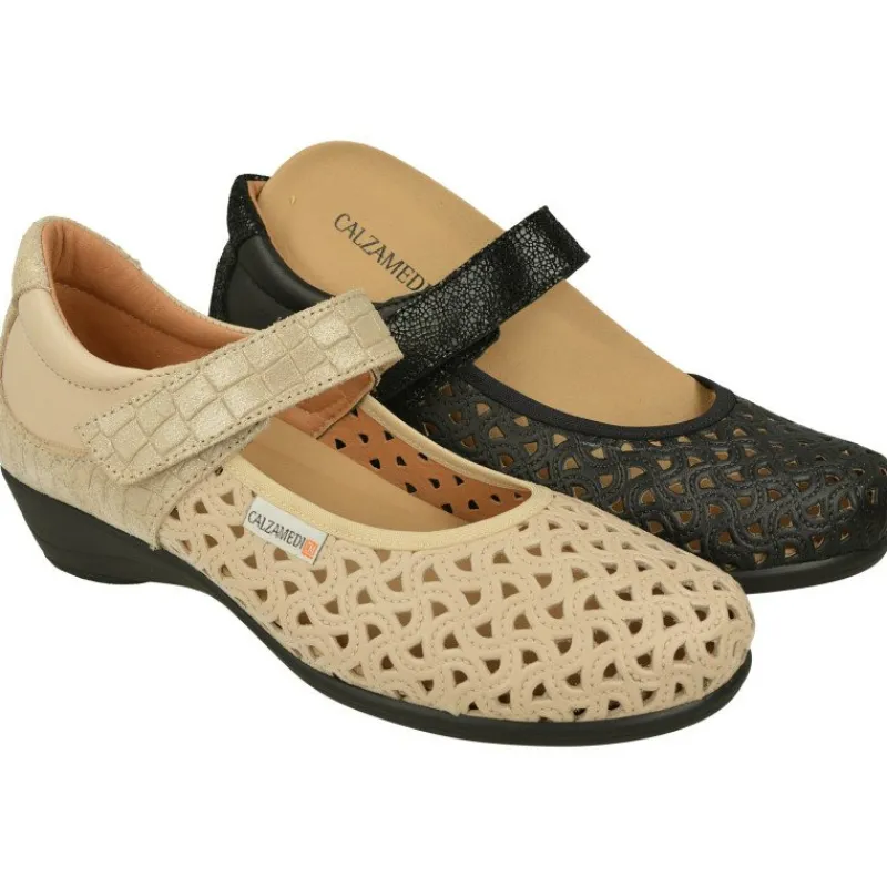 Calzamedi Zapatos Con Pulsera|Pulsera Picada De Con Tira De Velcro Ajustable Planta Anatomica Extraible Y Piso De Poliuretano