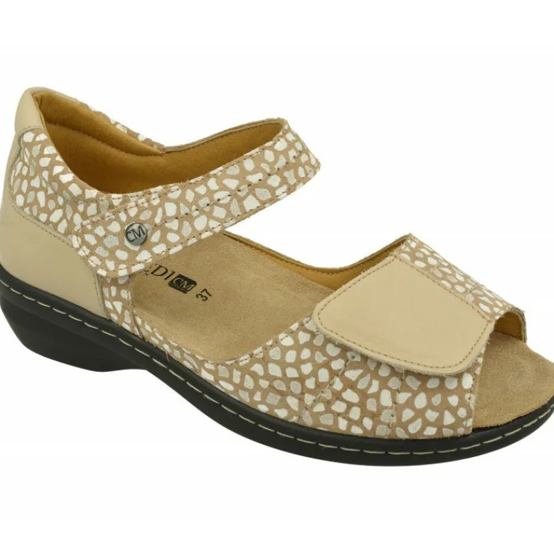 Calzamedi Zapatos Para Pies Diabeticos|Puntera Abierta De Con Doble Tira De Velcro Y Piso De Amortiguacion Con Planta Movible
