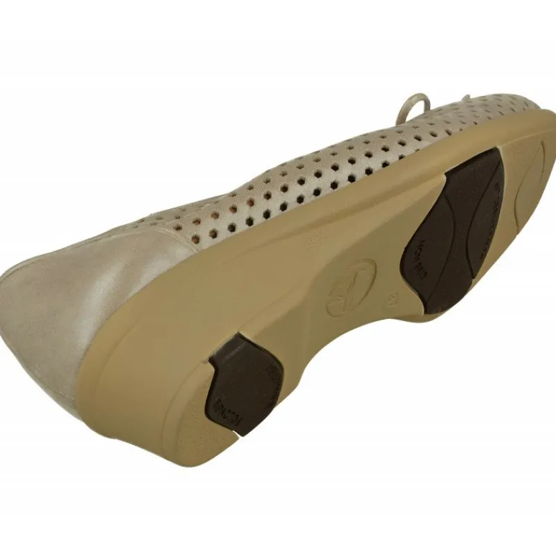 Calzamedi Zapatos Salon|Salon De De Piel Picada Con Lazo En Escote Y Hueco Con Goma Elastica, Piso De Poliuretano Y Planta Extraible