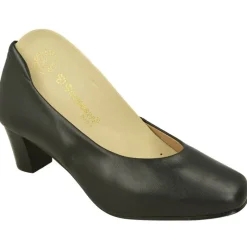Calzamedi Zapatos Salon|Salon De Liso Con Hueco Invertido Y Tacon De Vestir De Suela. Planta Anatomica Extraible Negro