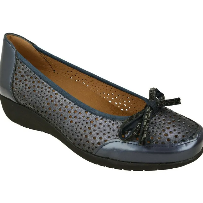 Calzamedi Zapatos Salon|Salon De Picaso Con Lazo Y Elastico Al Hueco. Piso De Caucho Y Planta Extraible En Horma De Ancho Especial