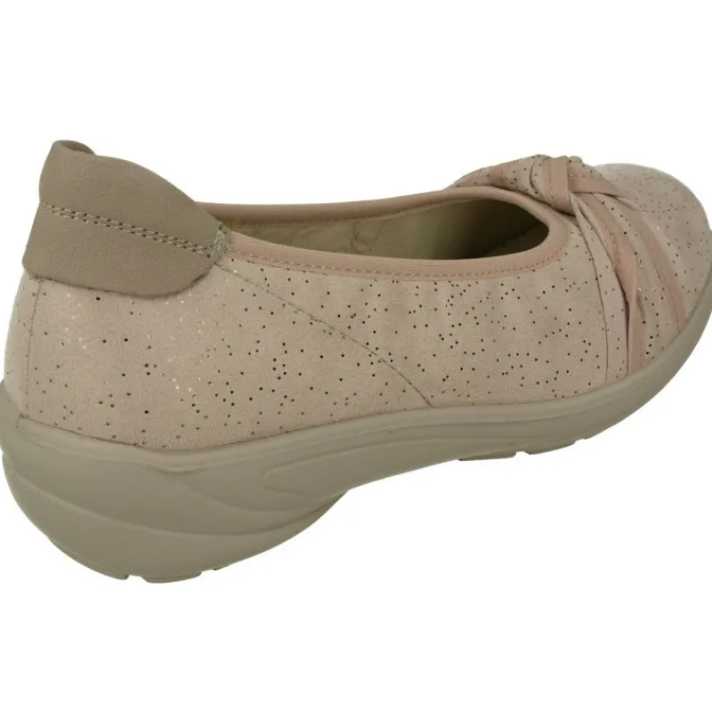 G Comfort Zapatos Salon|Salon De En Piel Nobuck Con Nudo En Escote, Piso De Caucho Y Planta Anatomica Extraible