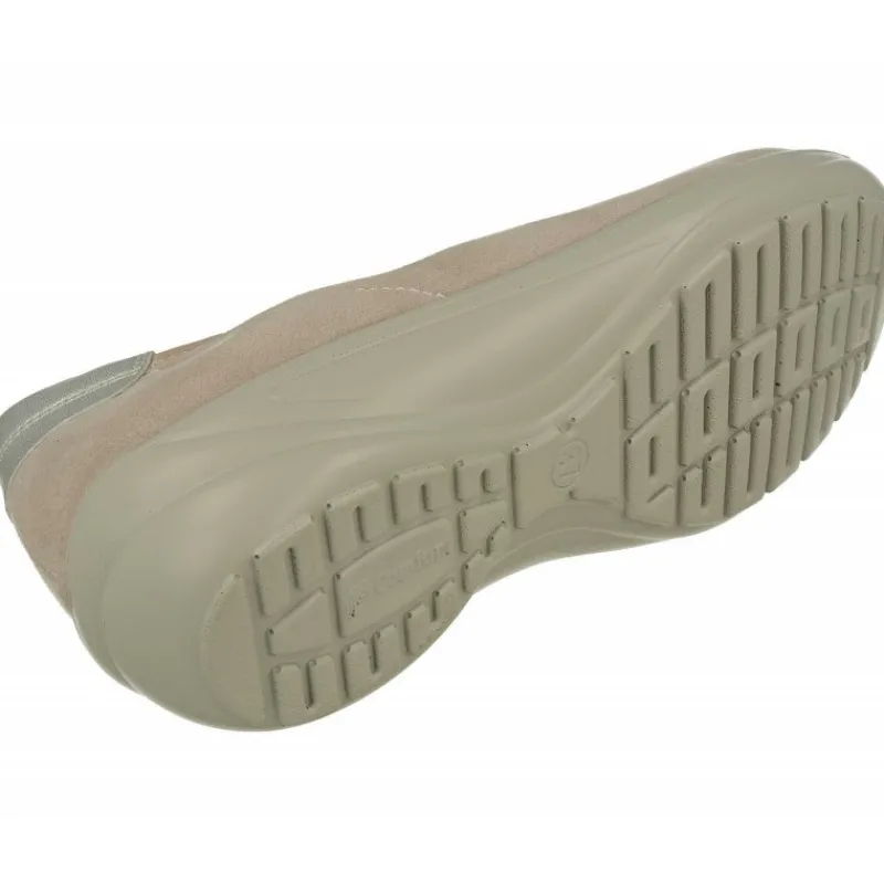 G Comfort Zapatos Salon|Salon De G Confort En Piel Antelina Liso Con Hueco Elastico Y Piso De Poliuretano Con Planta De Descanso Extraible