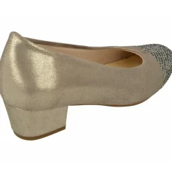 Doctor Cutillas Zapatos Salon|Salon De Tacon De Puntera Recta Con Pedreria Y Tejido Elastico Adaptable Con Planta Movible