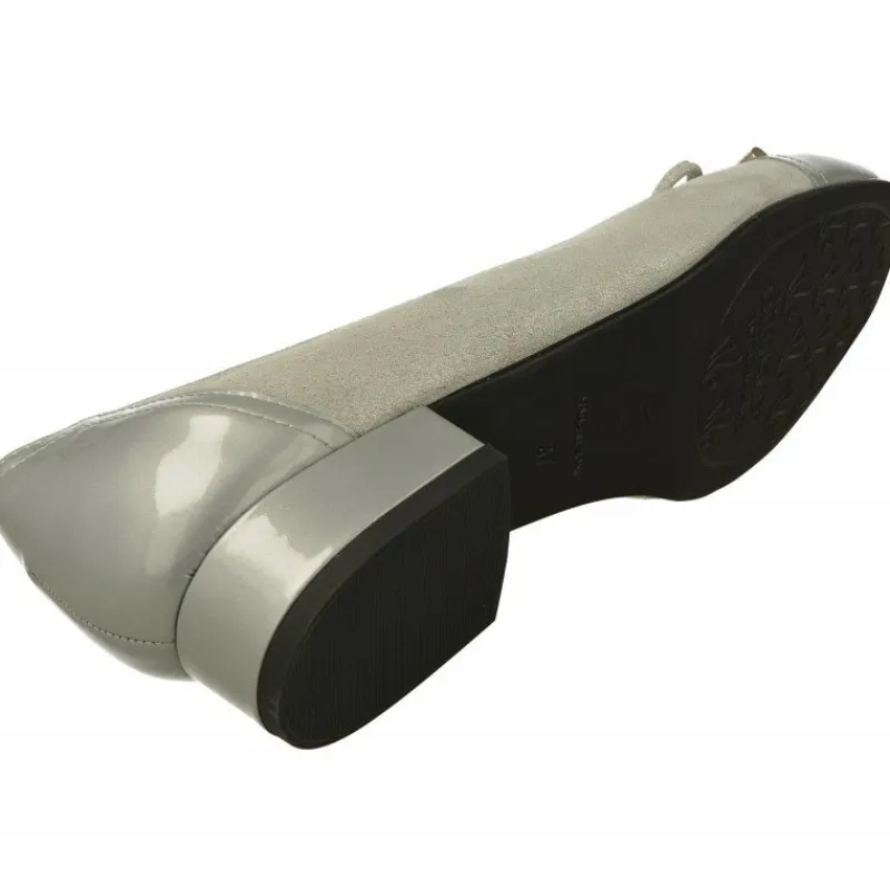 Drucker Calzapedic Zapatos Salon|Salon De Tacon Drucker Puntera Recta Combinada Con Charol Y Lazo. Planta Extraible Y Ancho Especial