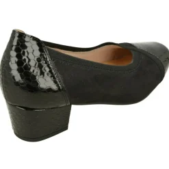 Doctor Cutillas Zapatos Salon|Salon Del De Puntera Recta Y Talon En Coco Charol Y Piel Elastica Adaptable Con Planta De Descanso Extraible