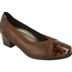 Doctor Cutillas Zapatos Salon|Salon Del De Puntera Recta Y Talon En Coco Charol Y Piel Elastica Adaptable Con Planta De Descanso Extraible