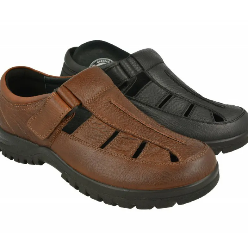 G Comfort Sandalias|Sandalia Cerrada De Con Ajuste De Velcro Y Piso De Descanso Con Planta Anatomica Movible