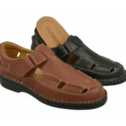 Calzamedi Sandalias|Sandalia Con Aberturas Laterales Con Planta Anatomica Y Horma De Ancho 12 Especial Plantillas De