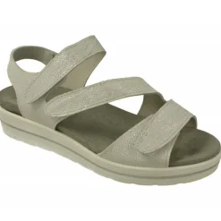 Alviflex Sandalias|Sandalia De De Tiras Cruzadas Con Velcro Ajustable. Planta Anatomica De Gran Descanso Extraible Y Piso De Poliuretano M Plata