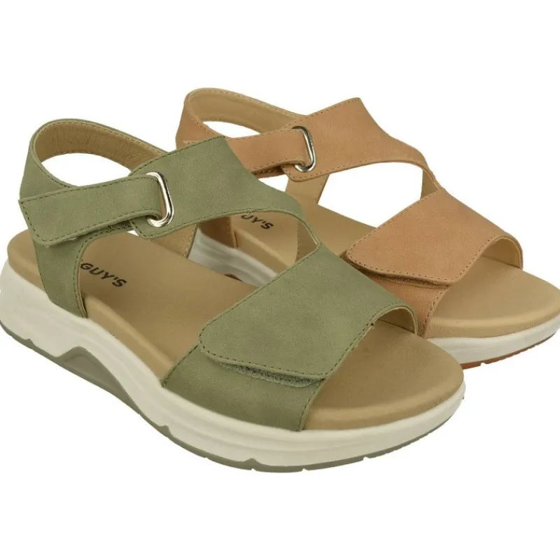 Calzamedi Sandalias|Sandalia De Con Tiras De Velcro Cruzadas En Piel De Nobuck Y Planta Anatomica De Descanso