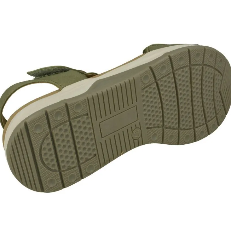 Calzamedi Sandalias|Sandalia De Con Tiras De Velcro Cruzadas En Piel De Nobuck Y Planta Anatomica De Descanso