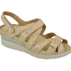 Calzamedi Sandalias|Sandalia De De Tiras Cruzadas Con Ajuste Por Velcro En Piel Combinada Con Charol, Planta Extraible Con Doble Cazoleta