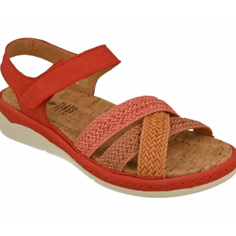 Comfort Class Sandalias|Sandalia De De Tiras Cruzadas Trenzadas Con Planta Anatomica Extraible Y Piso De Poliuretano