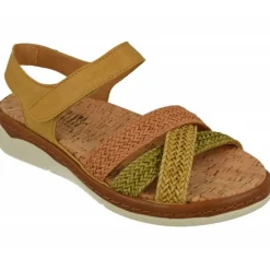 Comfort Class Sandalias|Sandalia De De Tiras Cruzadas Trenzadas Con Planta Anatomica Extraible Y Piso De Poliuretano