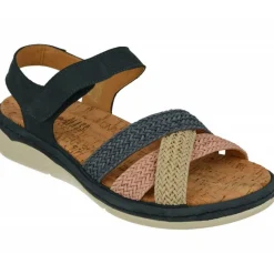 Comfort Class Sandalias|Sandalia De De Tiras Cruzadas Trenzadas Con Planta Anatomica Extraible Y Piso De Poliuretano