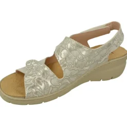 Comfort Class Sandalias|Sandalia De De Triple Velcro Ajsutable Combinada Piel Grabada Y Planta Anatomica Descanso Con Piso Aligerado