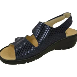 Comfort Class Sandalias|Sandalia De De Triple Velcro Ajsutable Combinada Piel Grabada Y Planta Anatomica Descanso Con Piso Aligerado