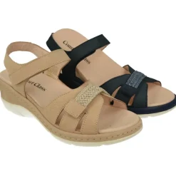 Comfort Class Sandalias|Sandalia De En Piel Nobuck Combinada Con Trenza Y Piso Al Tono, Planta Anatomica Extraible Y Piso De Poliuretano