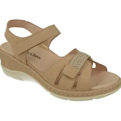 Comfort Class Sandalias|Sandalia De En Piel Nobuck Combinada Con Trenza Y Piso Al Tono, Planta Anatomica Extraible Y Piso De Poliuretano