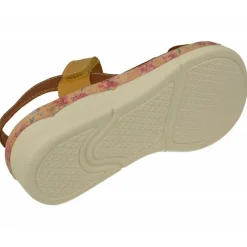 Comfort Class Sandalias|Sandalia De Con Tiras De Velcro Combinadas, Planta Anatomica Extraible Y Piso De Poliuretano