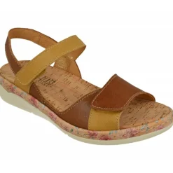 Comfort Class Sandalias|Sandalia De Con Tiras De Velcro Combinadas, Planta Anatomica Extraible Y Piso De Poliuretano