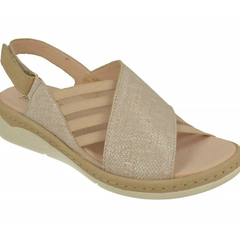Comfort Class Sandalias|Sandalia De Con Tira Cruzada Y Elasticos Laterales, Piso De Poliuretano Y Planta Extraible