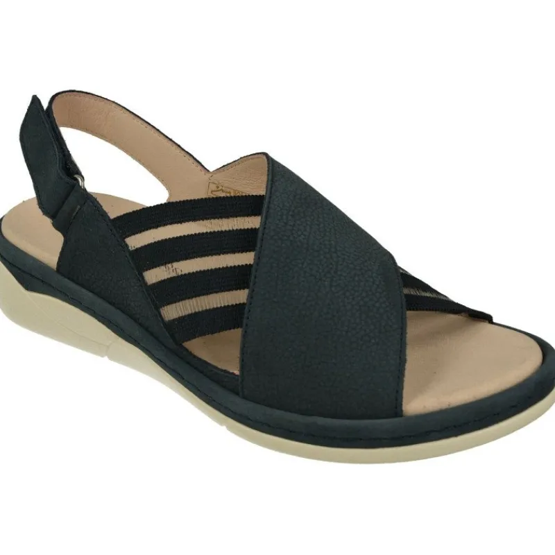 Comfort Class Sandalias|Sandalia De Con Tira Cruzada Y Elasticos Laterales, Piso De Poliuretano Y Planta Extraible