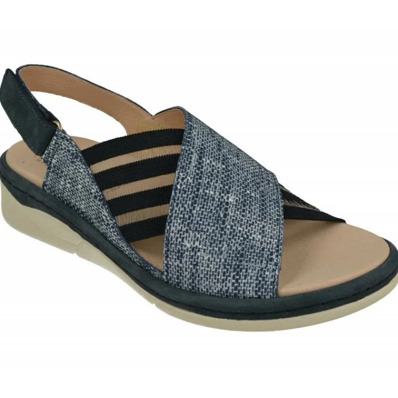 Comfort Class Sandalias|Sandalia De Con Tira Cruzada Y Elasticos Laterales, Piso De Poliuretano Y Planta Extraible
