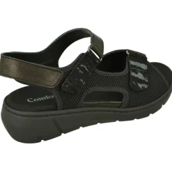 Comfort Class Zapatos Para Caminar|Sandalia De Con Doble Tira De Velcro Ajustable Especial Treking Con Planta Anatomica Extraible Y Piso De Poliureta