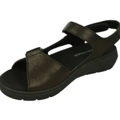 Comfort Class Zapatos Para Caminar|Sandalia De Con Doble Tira De Velcro Ajustable Especial Treking Con Planta Anatomica Extraible Y Piso De Poliureta